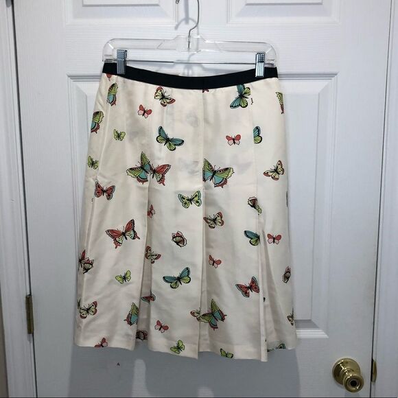 Grace Elements Dresses & Skirts - Grace Elements silk butterfly pleated skirt size 8